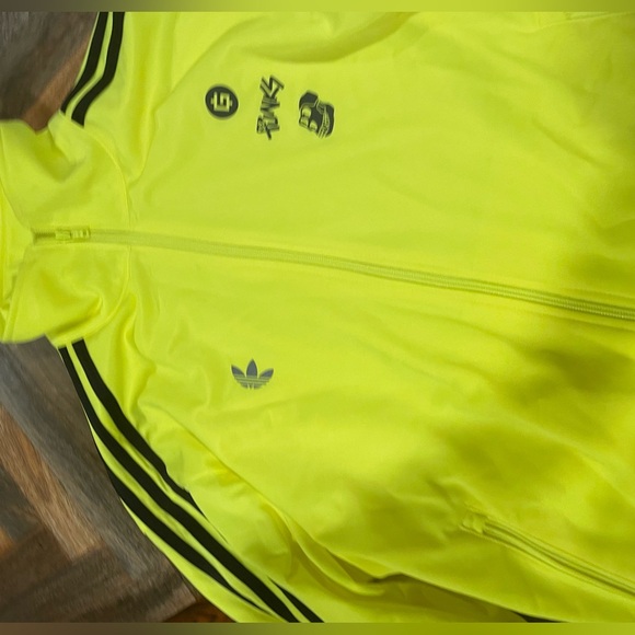 Adidas x Bored Ape Yacht Club "Into the Metaverse" tracksuit in neon yellow. - Picture 5 of 13